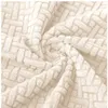 4 Stück Stuhlhussen - Creme Jacquard - Universeller Produktbild-Vorschau 3
