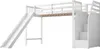 MODFU letto a soppalco per bambini 90x200 con recinzione Anteprima dell’immagine prodotto 7