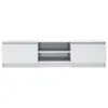 Mobile TV bianco lucido 140x40x35,5 cm Materiale a base di Anteprima dell’immagine prodotto 13