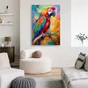 Leinwandbild Papagei Abstraktion Tiere 60x90 Feeby Bunt Produktbild-Vorschau 2