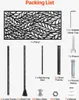 Metal Privacy Screen 47" x 72" Outdoor Privacy Screens & Produktbild-Vorschau 6
