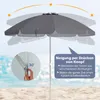 COSTWAY Sonnenschirm Strand, 178cm Strandschirm windfest Produktbild-Vorschau 5