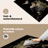 KitchenYeah© Herdabdeckplatte Weltkarte - Schwarz - Gold , Produktbild-Vorschau 2