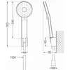 Mexen Axel R40 Wannenbatterie mit Brausegarnitur, Chrom - Produktbild-Vorschau 3