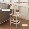 HOMCOM Table d'appoint moderne, table basse à deux niveaux Voir les images du produit 5