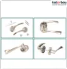 A collage of four images showing different views and components of door handles. Náhled obrázku produktu