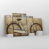 Bild auf Leinwand - Leinwandbild - Fahrrad Mauer Straße - Produktbild-Vorschau 4