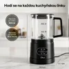 Elektrický pěnový mlékař Olvy ze skla, 4 v 1, 500 W, s Náhled obrázku produktu 3