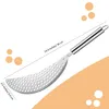 A product image showcasing a slotted spoon with dimension callouts. Produktbild-Vorschau