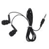 A pair of black in-ear headphones with a 3.5mm jack is shown against a white background. Anteprima dell’immagine prodotto