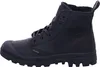 A black Palladium boot shown from the side. Podgląd zdjęcia produktu