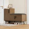 OKWISH Banc à chaussures avec 3 portes de rangement, meuble Voir les images du produit 5