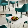 A dining table and chairs set, with a bowl of fruit on the table in the bottom image. Náhľad obrázku produktu