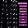 LED svetelný záves 3x3 m 300 LED chladný biely 8 funkcií Náhľad obrázku produktu 4