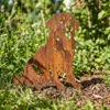 Edelrost Golden Retriever - Rost Deko Hund Rostfigur Produktbild-Vorschau 2