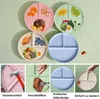 Sady dělených talířů, 4 balení nerozbitných dietních talířů Náhled obrázku produktu 3