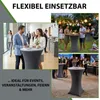 10er Set Stehtischhusse Stretch anthrazit Partytisch Produktbild-Vorschau 3