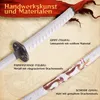 Spada giapponese Samurai Katana|Spada decorativa fatta a Anteprima dell’immagine prodotto 6