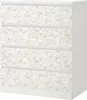 2 x 0,9 m selbstklebende Folie - Blätter creme Klebefolie Produktbild-Vorschau 2