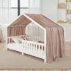 Hausbett Himmel LIAN in taupe - Betthimmel aus 100% Produktbild-Vorschau 1