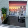 Spritzschutz Herdabdeckplatte Schneidebrett aus Glas Bunte Produktbild-Vorschau 3