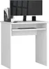 Malý PC stôl WREN - biely Náhľad obrázku produktu 2