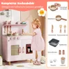 COSTWAY Cucina per bambini, cucina giocattolo per bambini Anteprima dell’immagine prodotto 6