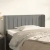vidaXL Kopfteil mit Ohren Hellgrau 93x16x78/88 cm Samt Produktbild-Vorschau 2