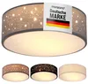 Monzana Lampada da Soffitto Plafoniera Tessuto Ø 38cm Anteprima dell’immagine prodotto 1