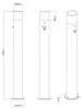 TRIO 422260142 Pollerleuchte HOOSICexcl.1xE27 28W H800mm Produktbild-Vorschau 7