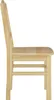Side view of a wooden chair on a white background. Produktbild-Vorschau