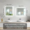 WISFOR specchio da bagno con illuminazione senza nebbia Anteprima dell’immagine prodotto 6