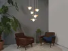 OSRAM Decor Pearl Pendelleuchte 5x G9 Beige, Hängelampe aus Produktbild-Vorschau 5
