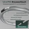 A cross-section diagram of a shower hose, illustrating its layers and features. Produktbild-Vorschau