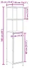 vidaXL Badschrank mit Regalen Grau Sonoma 36x35x165 cm Produktbild-Vorschau 8