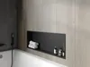 Mexen X-Wall-R zapuštěná police s límcem 90 x 30 cm, Černá Náhled obrázku produktu 7