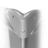A close-up view of a silver corner protector on what appears to be a piece of luggage or a travel cot. Podgląd zdjęcia produktu