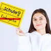 Zur Einschulung Metallschild XL in 21x28 cm mit Spruch Produktbild-Vorschau 3