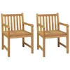 The Living Store 3-tlg. Garten-Essgruppe Massivholz Teak Produktbild-Vorschau 4