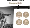 MuchoWow® Wandteppich Wandbehang Scottish Hochlandrind - Produktbild-Vorschau 3