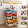 COSTWAY Rollcontainer mit 15 stapelbaren Schubladen, Produktbild-Vorschau 3