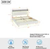 Merax Polsterbett 140x200cm mit USB-Steckdose und LED,  Produktbild-Vorschau 5