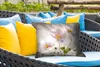 MuchoWow® Outdoor Kissen - Blumen - Stillleben - Ölfarbe - Produktbild-Vorschau 4
