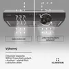 KlarsteinContempo 60 podvěsná digestoř 60cm 200 m³/h LED Náhled obrázku produktu 3