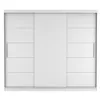 Schwebetürenschrank Kleiderschrank Schrank 250cm Weiß/Weiß Produktbild-Vorschau 3