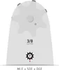 Lama Oregon Double Guard 30 cm 1,3 mm 3/8" ( 120SDEA074 ) Anteprima dell’immagine prodotto 3