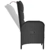 vidaXL Chaises de jardin 2 pcs. Poly rotin noir Voir les images du produit 8