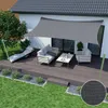 Sluneční Plachta Prémium Voděodolná 3X5 M Tmavě Šedý Stín Náhled obrázku produktu 5