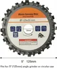 125 mm 16 Zähne Edelstahl-Schleifscheibe Produktbild-Vorschau 5