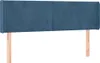 vidaXL LED Kopfteil Dunkelblau 147x16x78/88 cm Samt Produktbild-Vorschau 3